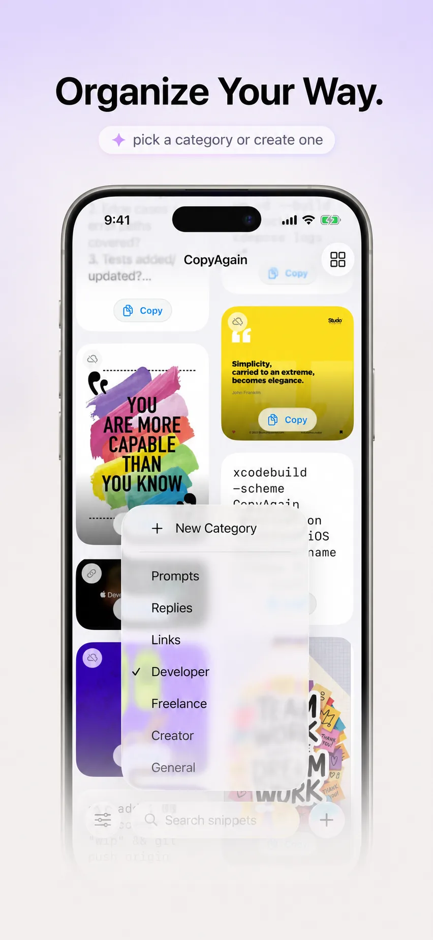 CopyAgain screen 3