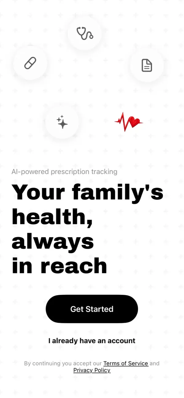 MedLogsRx app screen