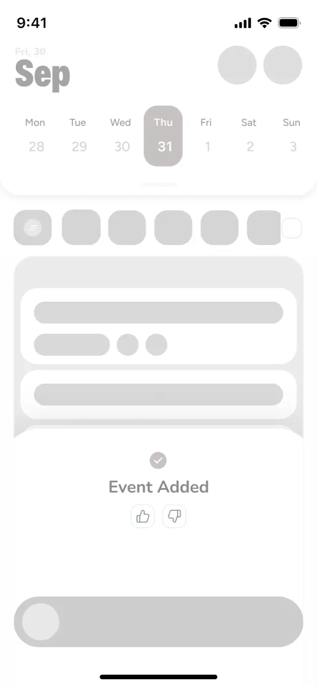 KIN Calendar wireframe screenshot