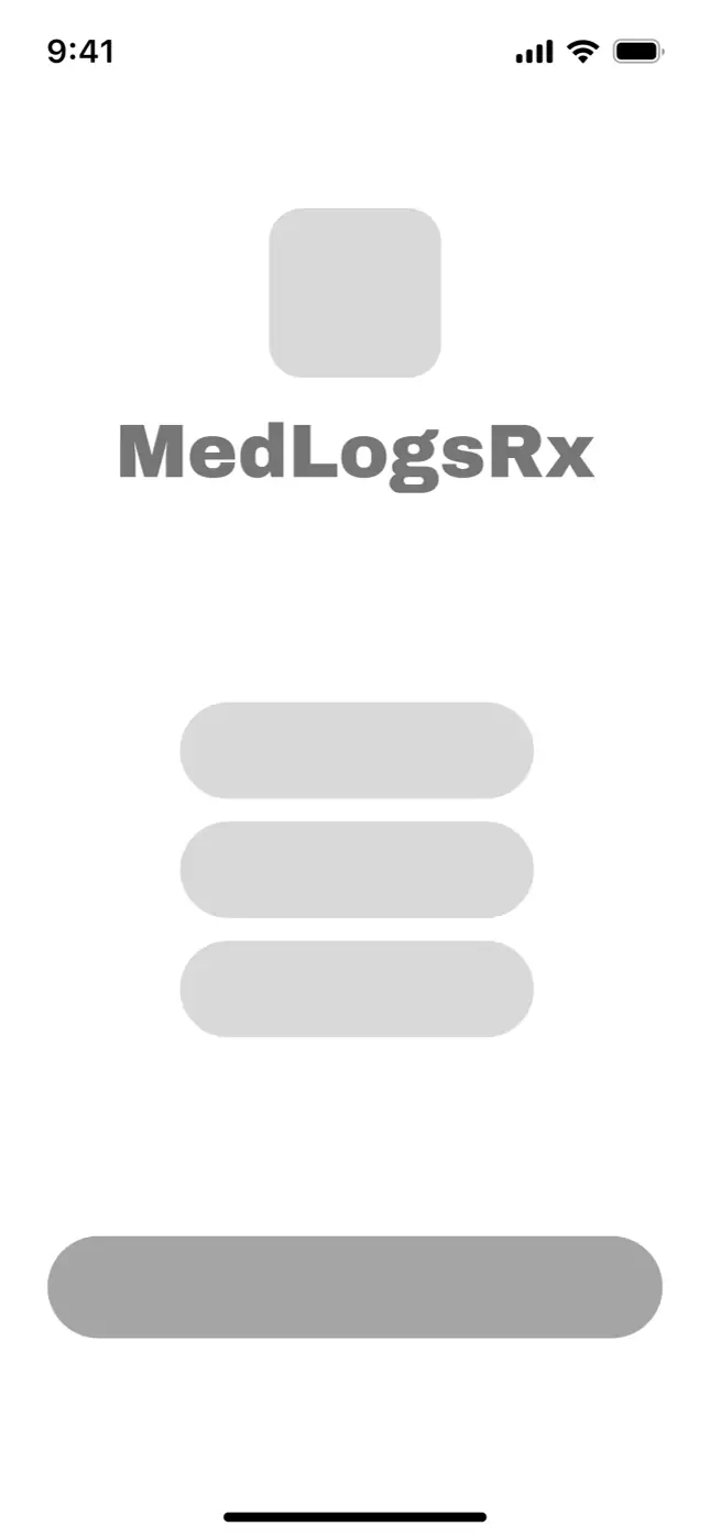 MedLogsRx wireframe screenshot